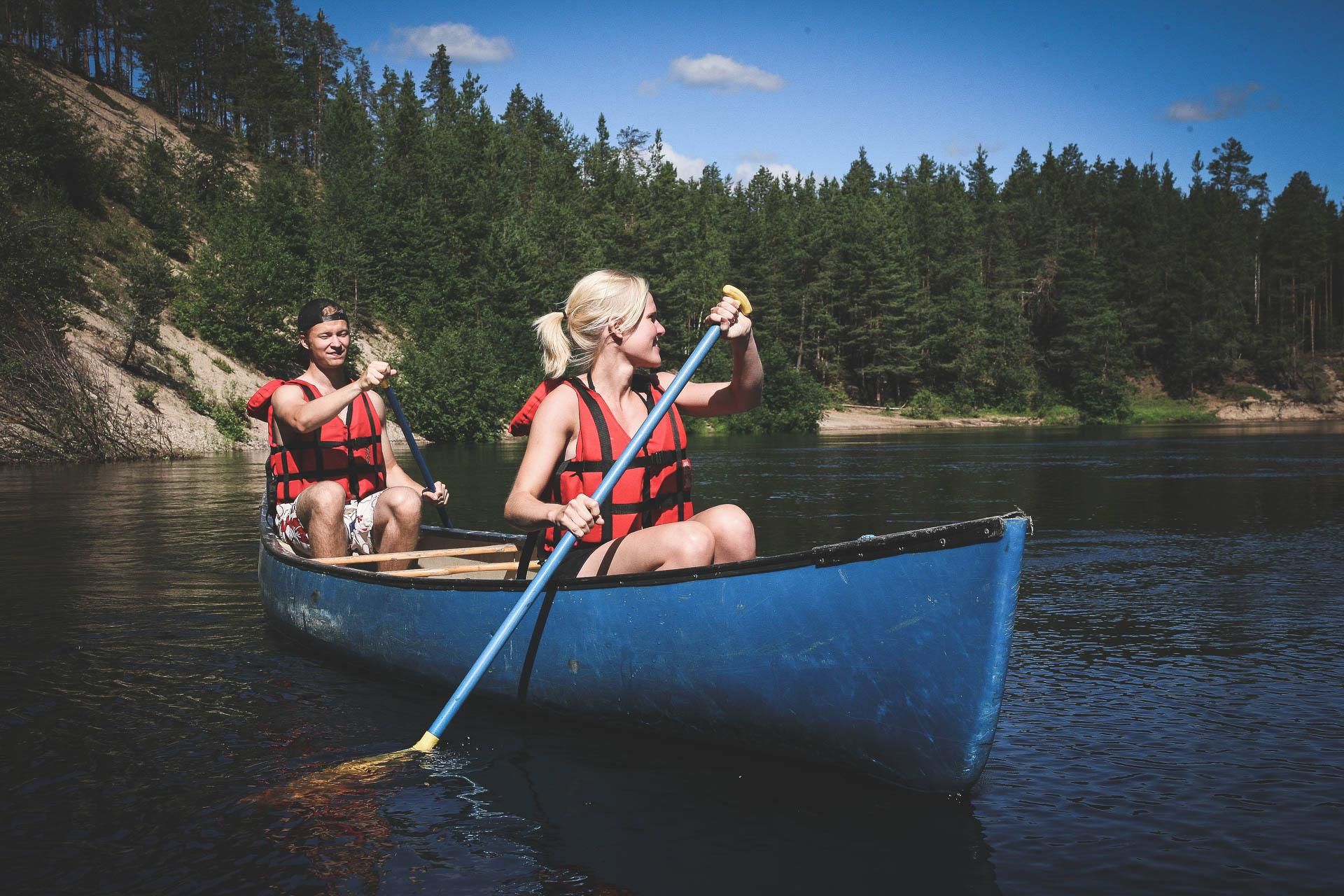 Canoeing in Kuusamo Oulanka River