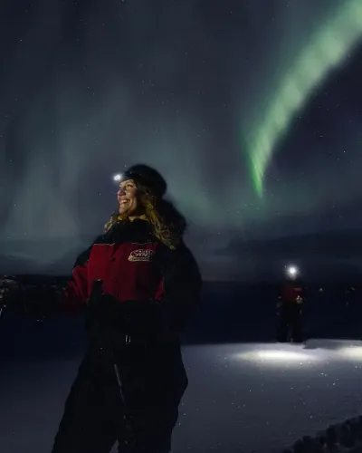 Search for northern lights in Lapland